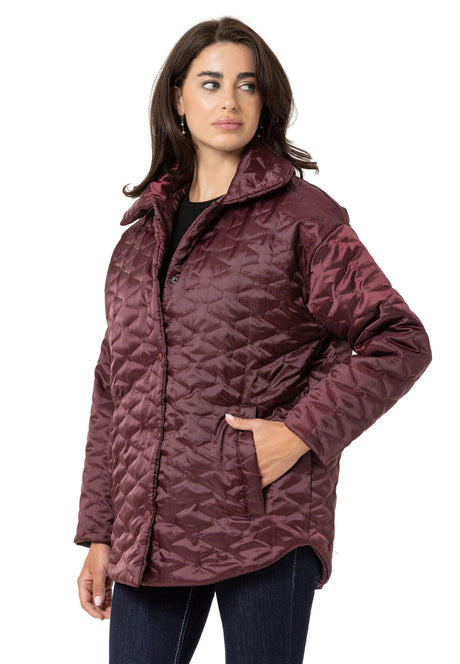 WJ221 Veste pour femme en look matelassé