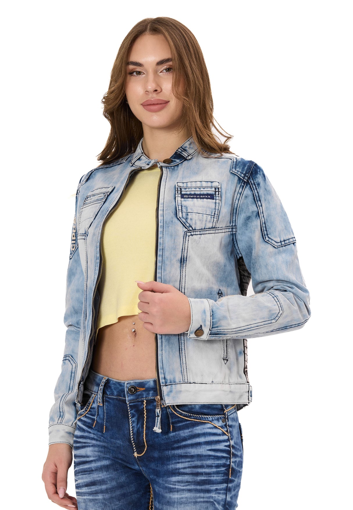 WJ233 kurtka jeansowa damska