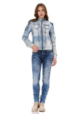 WJ233 kurtka jeansowa damska