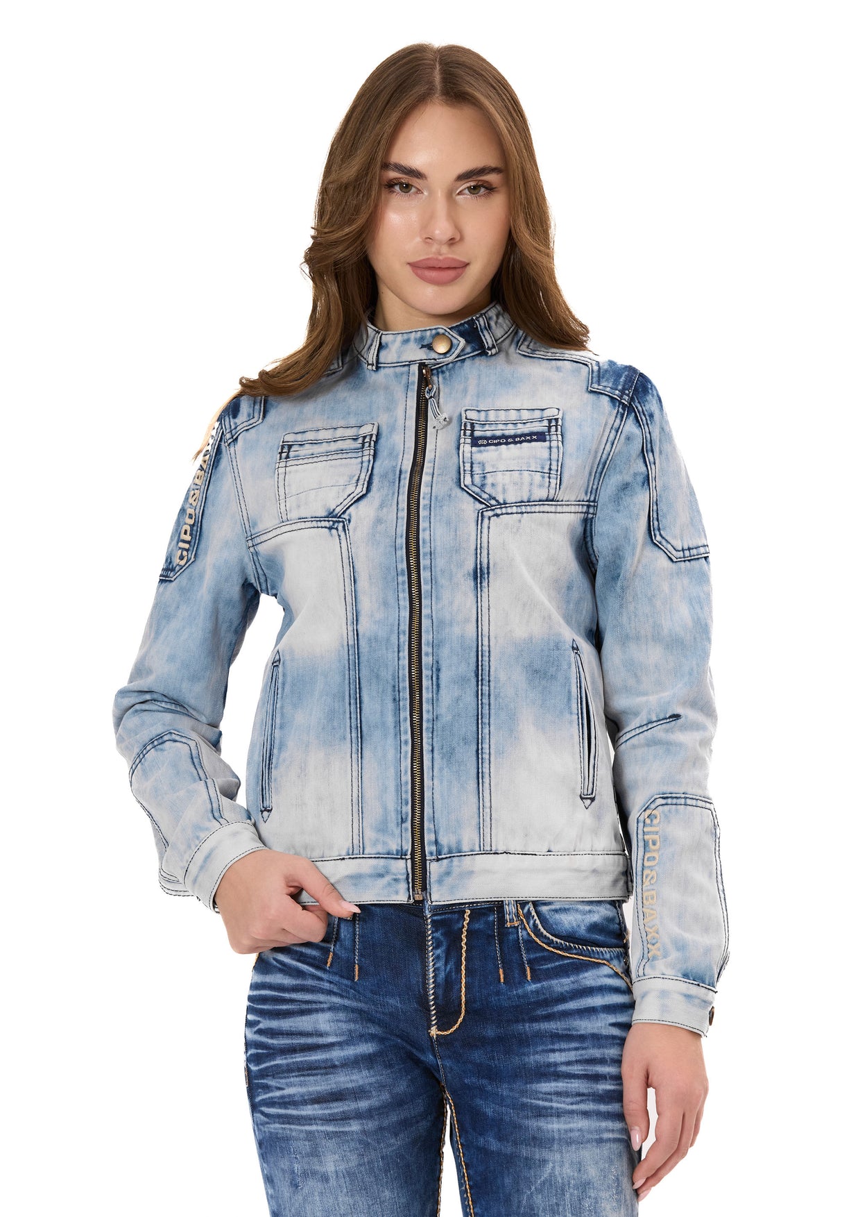 WJ233 kurtka jeansowa damska