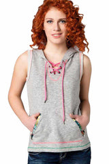 WL106 Sweat à capuche pour femme au look moderne