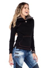 WL188 bluza damska z kołnierzem