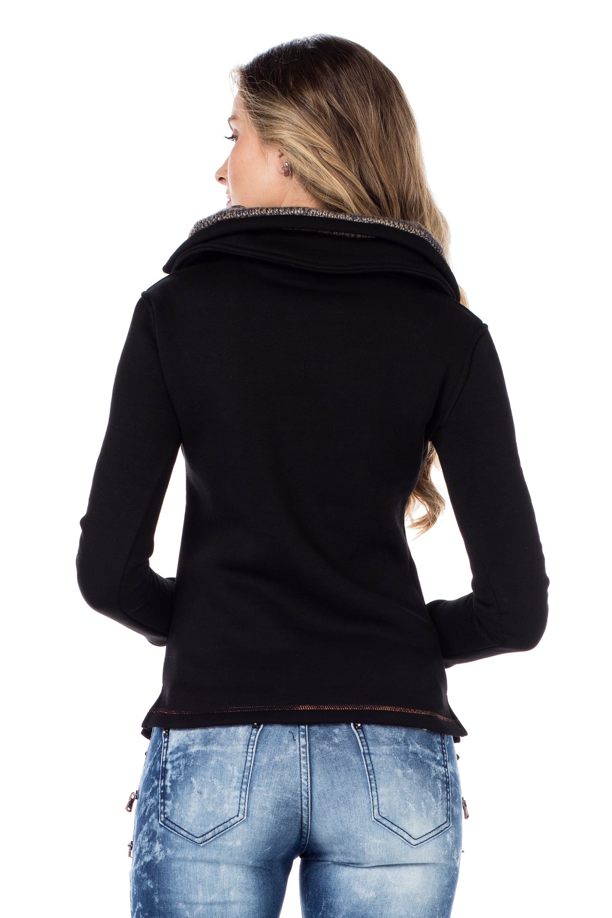 WL188 bluza damska z kołnierzem