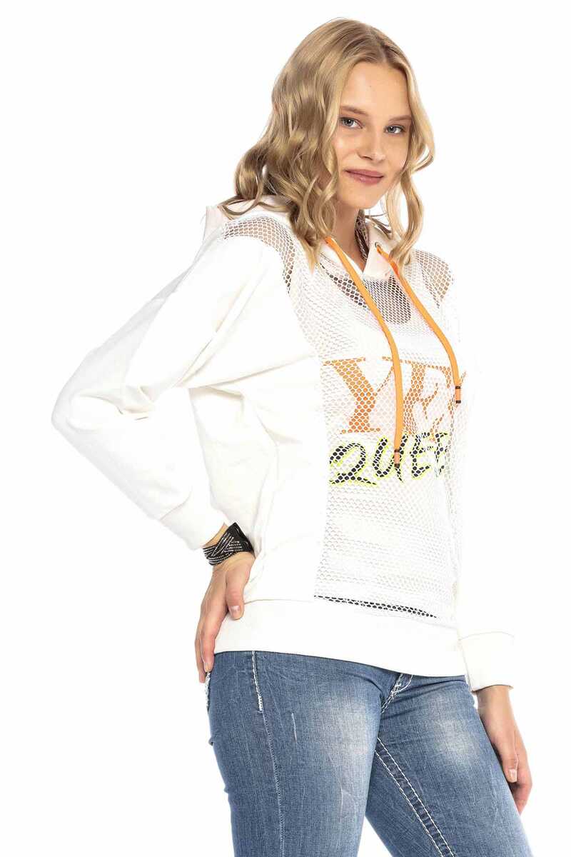 WL240 Sweat à capuche pour femme avec un design raffiné en filet