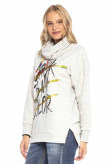 WL242 Women Sweinshirt con collar de sonido alto