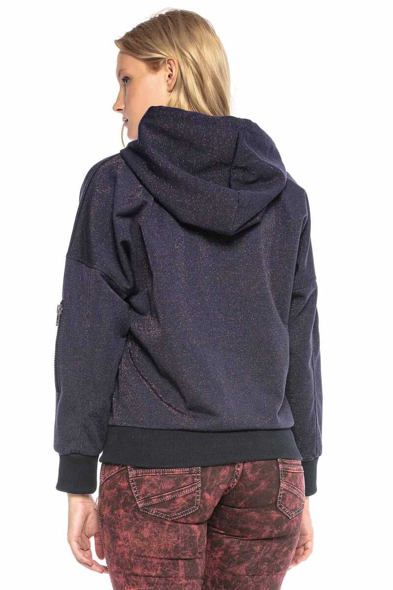 WL246 Women's Statement Print Blouse Hoodie