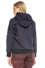 WL246 Women's Statement Print Blouse Hoodie