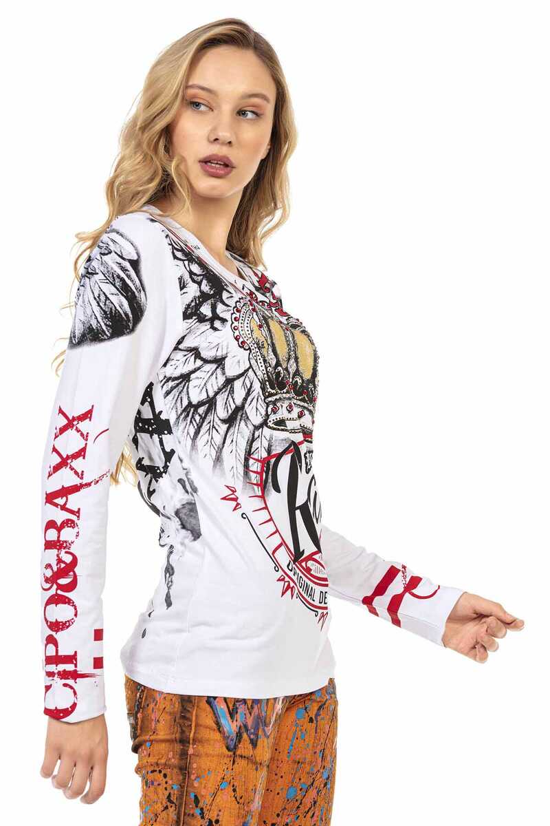 WL284 Women Long -sleeved shirt with great imprint