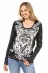 WL285 Women Long -sleeved shirt with a large front print