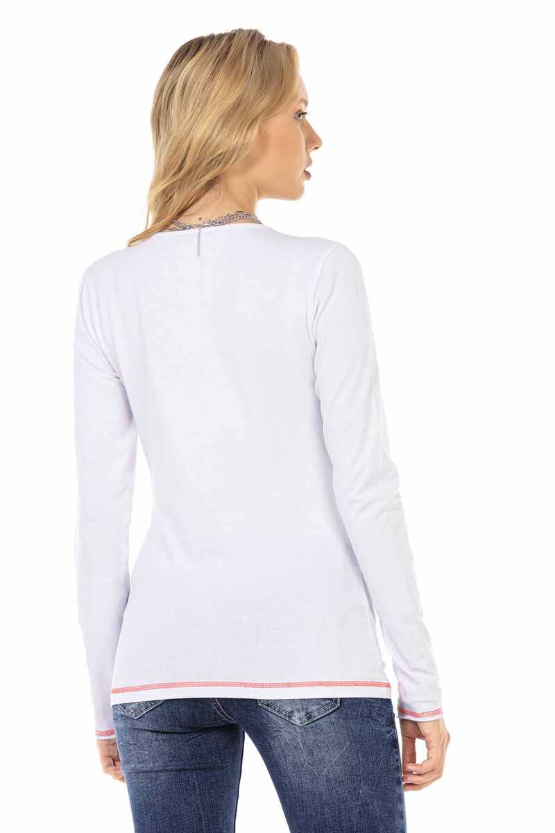 WL285 Maglia da donna con grande stampa