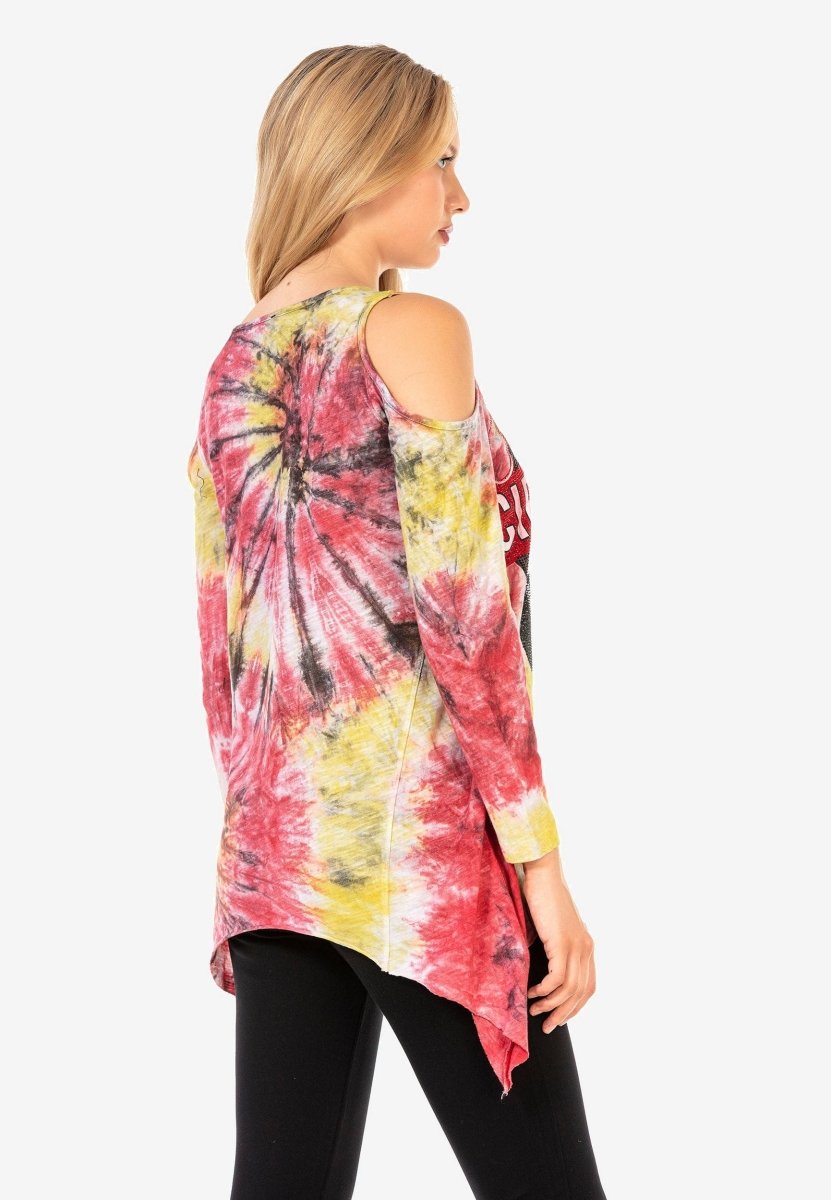 WL294 women's long -sleeved shirt in bright design