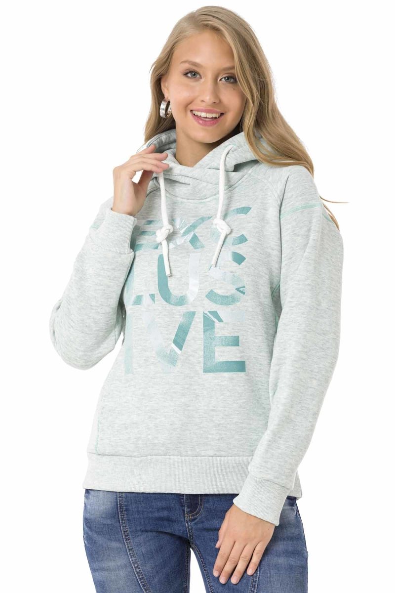 WL330 women hooded sweatshirt in a modern look