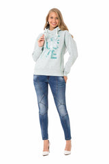 WL330 women hooded sweatshirt in a modern look