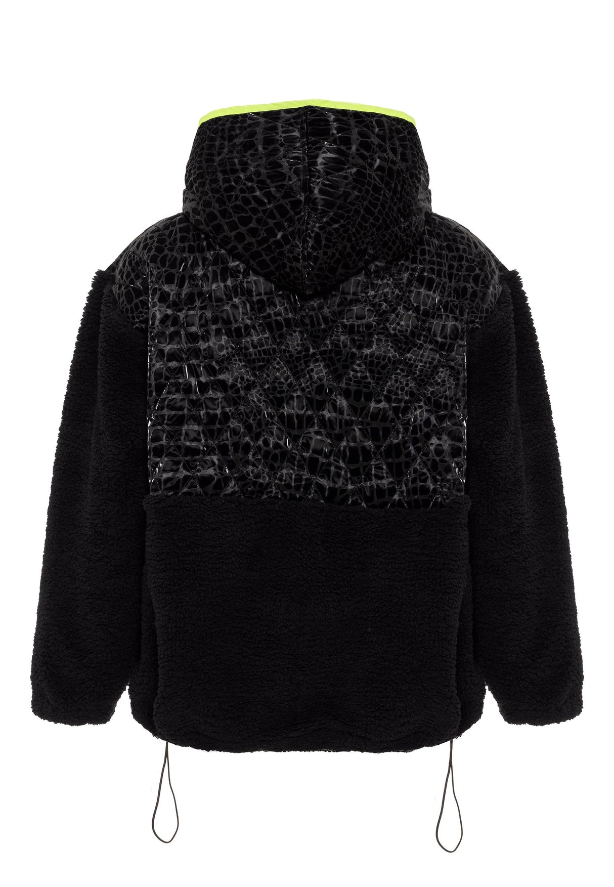 WL333 women hooded sweatshirt with a shiny quilting element