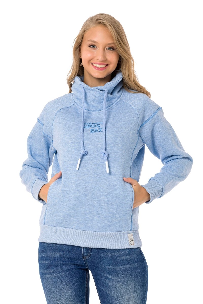 WL336 Sweat à capuche pour femme au look moderne