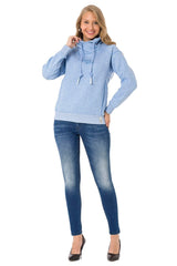 WL336 Sweat à capuche pour femme au look moderne