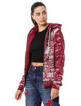 WL352 bluza damska z kapturem rozpinana