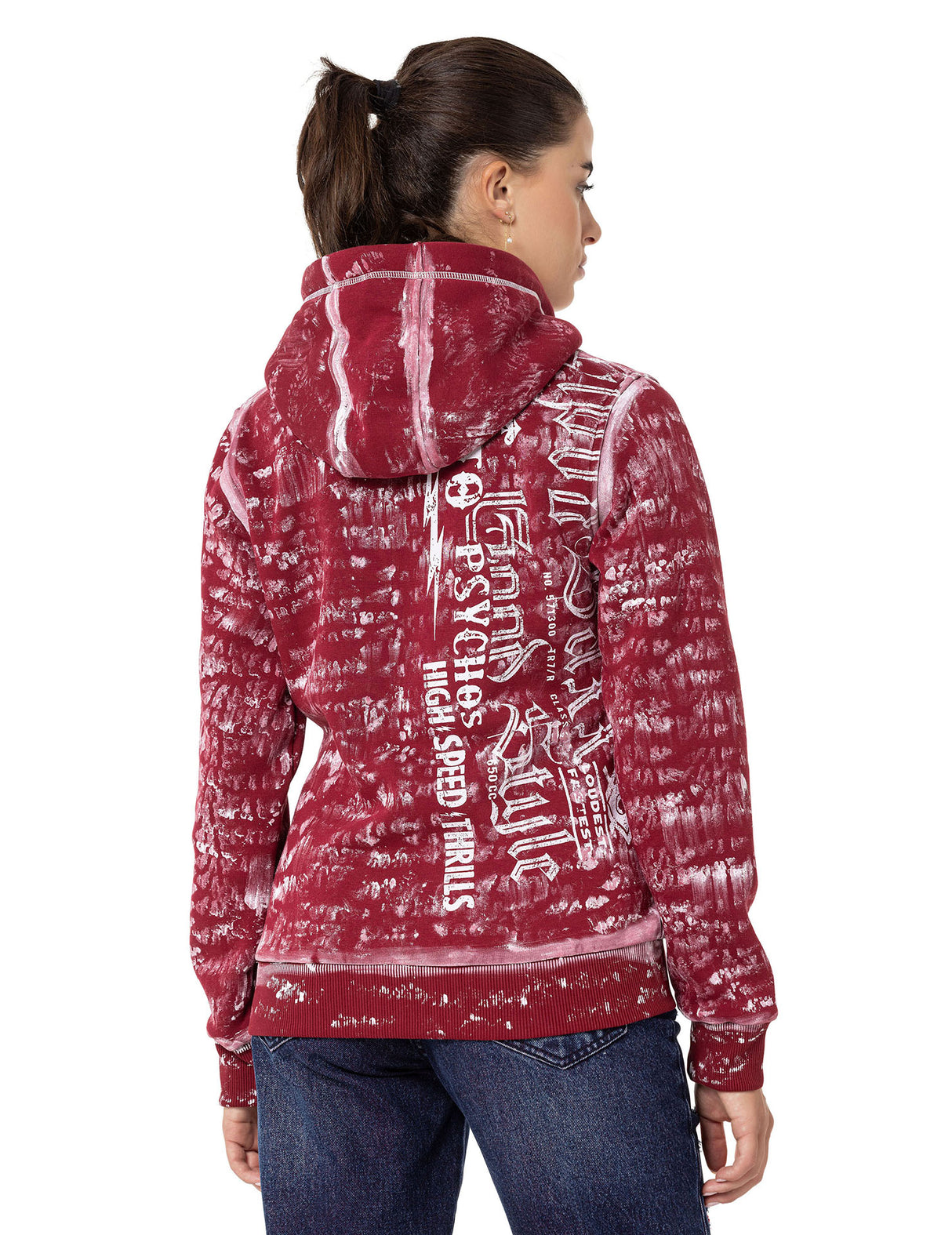 WL352 bluza damska z kapturem rozpinana