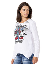 WL354 bluzka damska z kamieniami