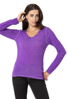 WL355 Dames Longsleeve Basic Shirt met Washeffect