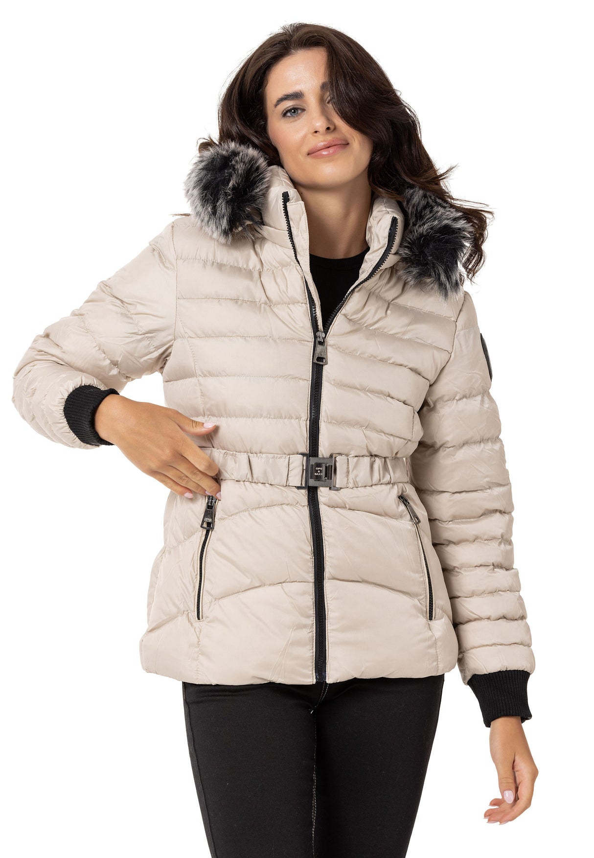 WM132 Chaqueta de invierno para mujeres con capucha