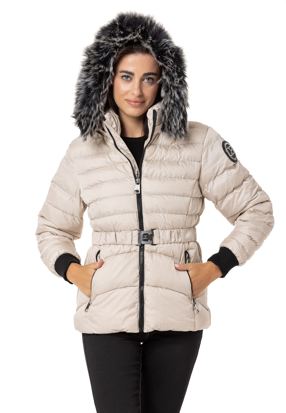 WM132 Chaqueta de invierno para mujeres con capucha