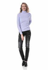 WP227 Women's turtleneck sweater in elegant design