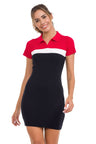 WP256 Ladies striped knit dress