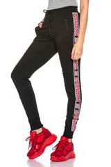 WR115 women's sweatpants with stylish branded stripes