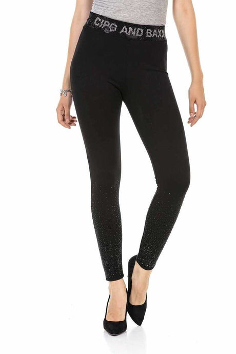 WR141 Women Leggings con un grande fascio glitter