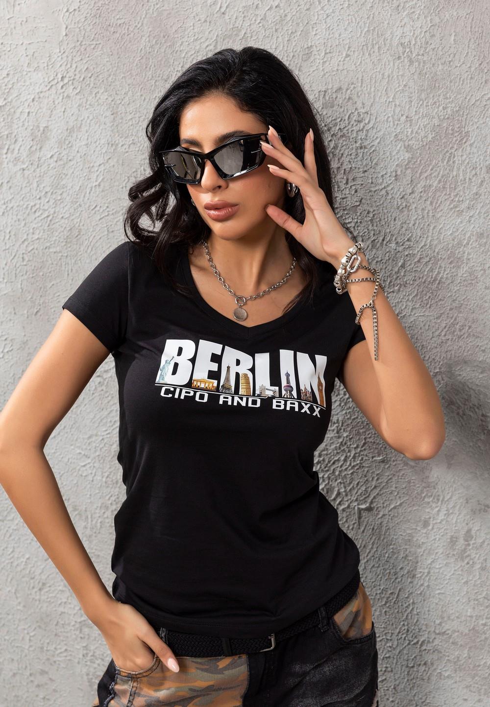 WT259 women's t-shirt with an extraordinary Berlin print