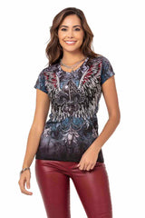 WT327  Camiseta estampada para mujer 