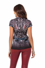 WT327  Camiseta estampada para mujer 