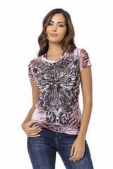 WT329 Dames T-shirt in een extravagante Look