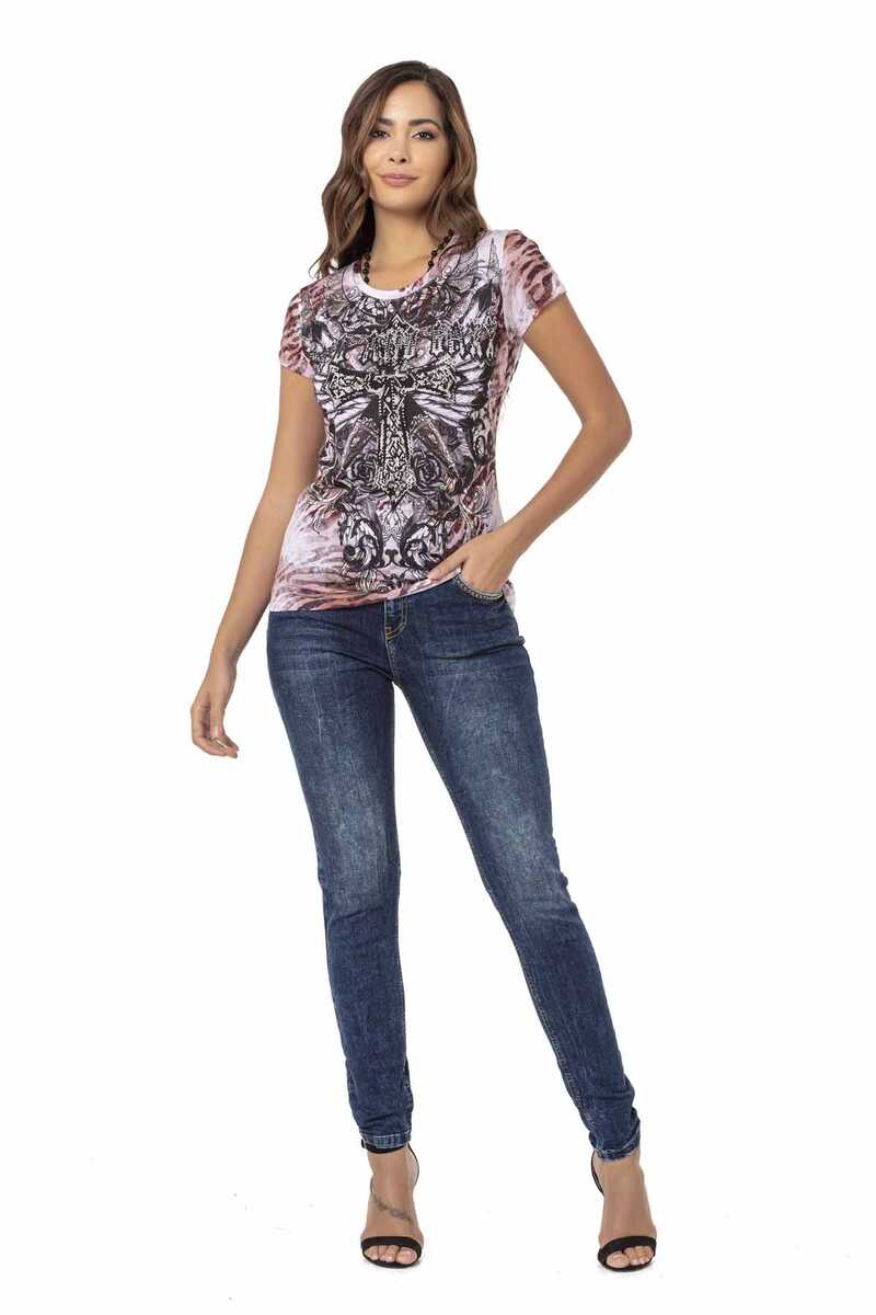 WT329 women T-shirt in an extravagant look