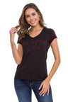 WT337 Ladies T-Shirt in glitter look