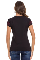 WT337 Ladies T-Shirt in glitter look