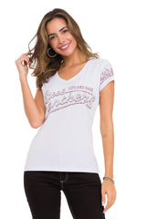 WT337 Ladies T-Shirt in glitter look