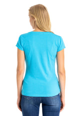 WT341 Damen T-Shirt mit glänzender Stein-Engel