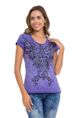 WT345 Women's T-shirt with a fashionable front print