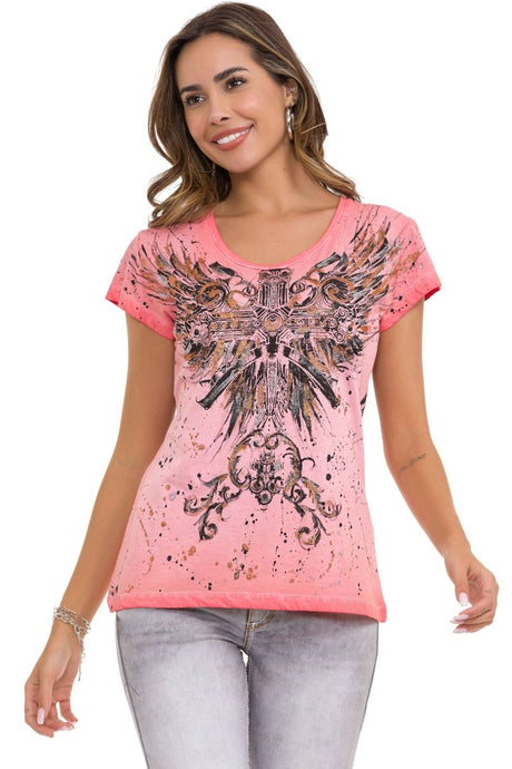 WT345 Camiseta para mujer estampada