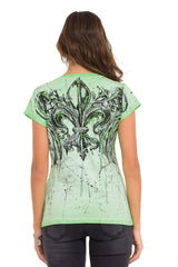 WT345 Women's T-shirt with a fashionable front print