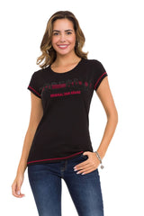 WT348 Ladies t-shirt with shiny stone details