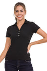 WT361 women's t-shirt with classic polo collar