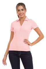 WT361 women's t-shirt with classic polo collar