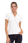 WT361 women's t-shirt with classic polo collar