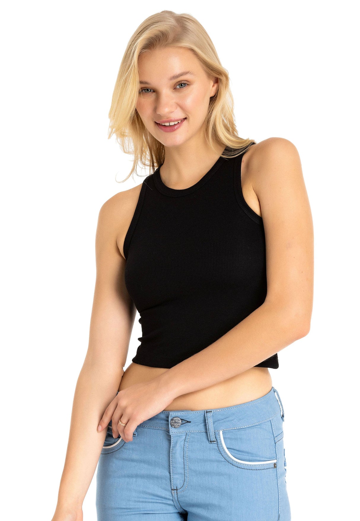 Wu105 Crop-Top da Donna