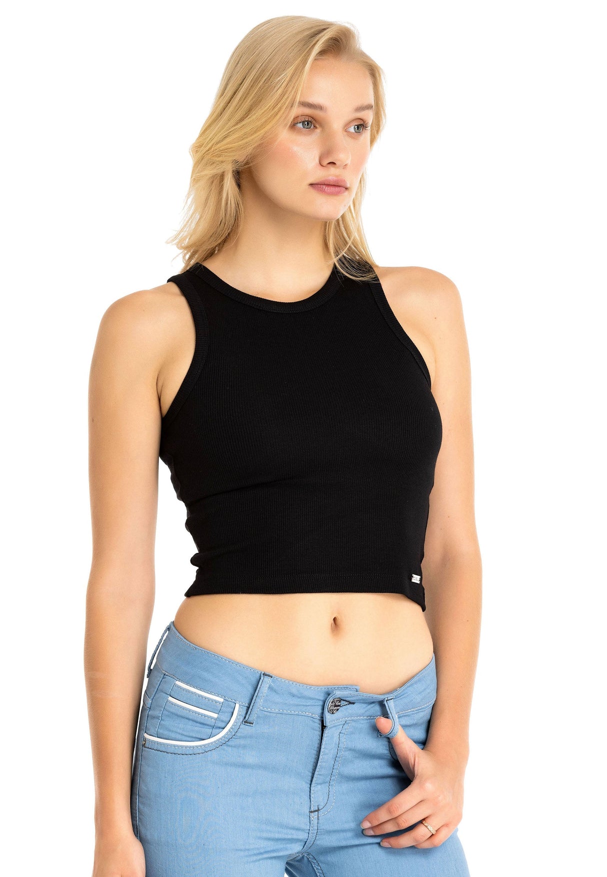 WU105 Dames Crop-Top