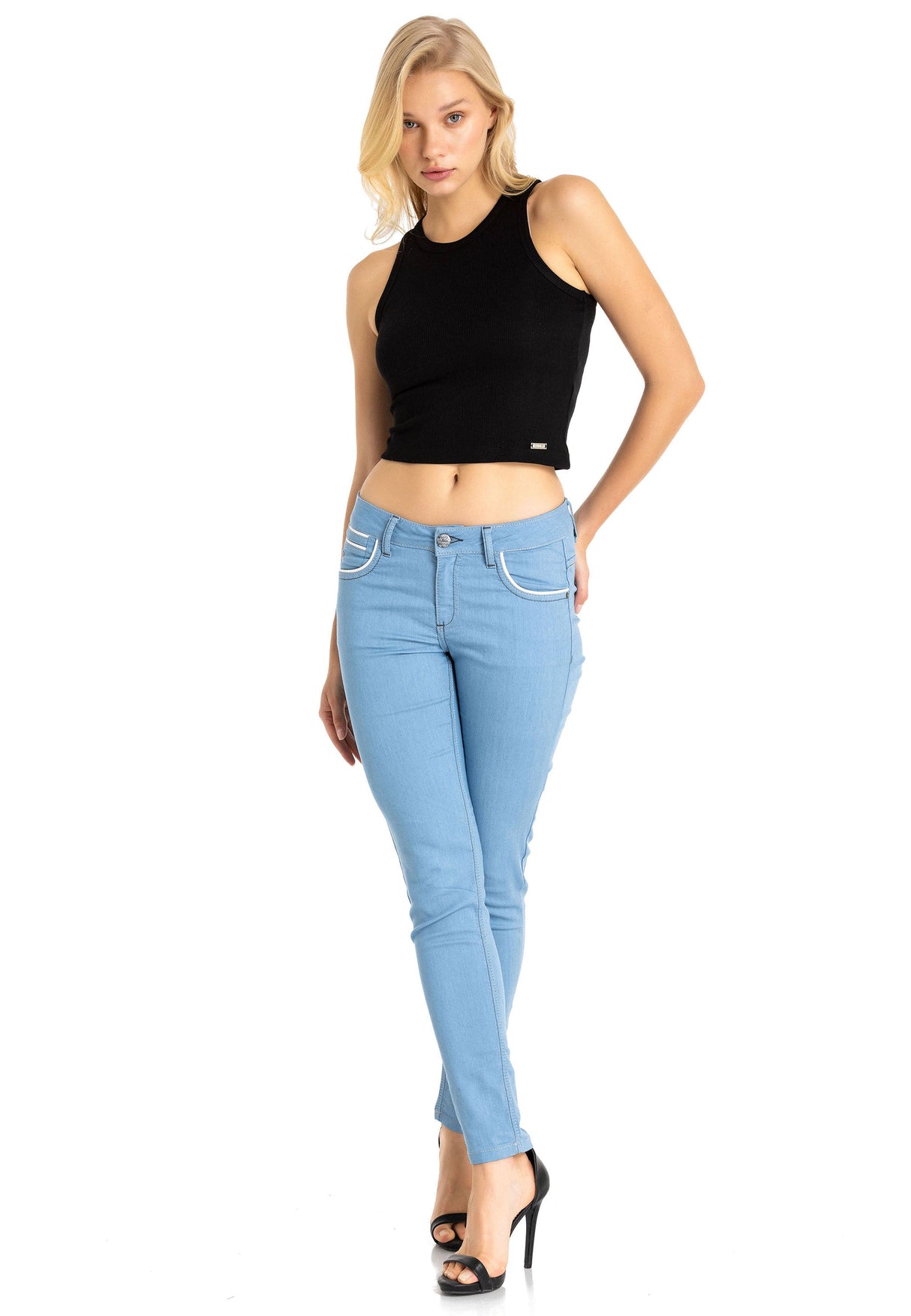 WU105 Dames Crop-Top