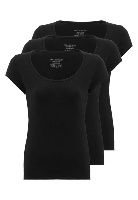 WU106 Damen Unterziehshirt im 3er Pack